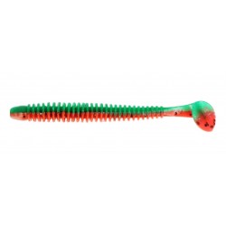 Силіконова приманка для риболовлі, ZEOX Trigger Shad Tail, довжина 3,4 дюймів, 6шт/уп, колір №204 GRPP